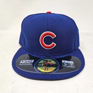 New Era 59FIFTY MLB Chicago Cubs On Field Blue Fitted Cap Size 7 7/8  62.5cm New